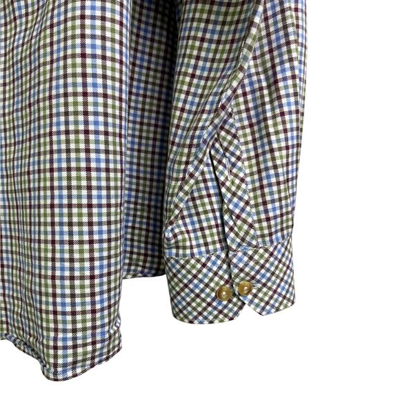 Barbour Button Down Shirt Mens L Multi-color Gingham Comfort Fit Classic Preppy - Picture 7 of 9